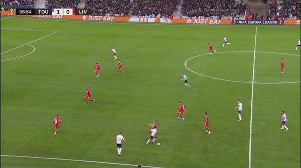 Toulouse - Liverpool: gol minutul 58