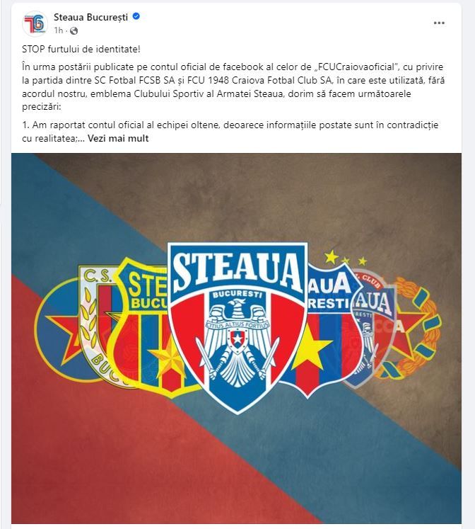 CSA Steaua anunță că va lua măsuri împotriva clubului lui Adrian Mititelu: „STOP furtului de identitate!”_3