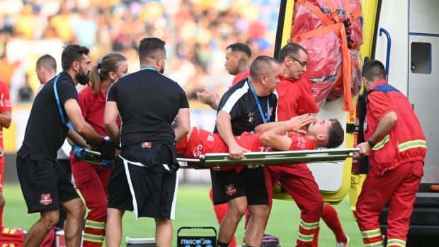 Dragoș Iancu, operat din nou! Ce se întâmplă cu fotbalistul lui FC Hermannstadt după accidentarea cauzată de Valentin Țicu