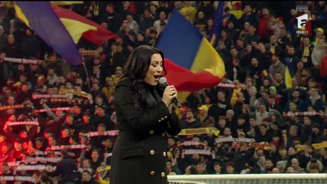 Acum ori niciodată! Imagini emoționante: cum au trăit tricolorii imnul României cântat de Andra pe Arena Națională _16