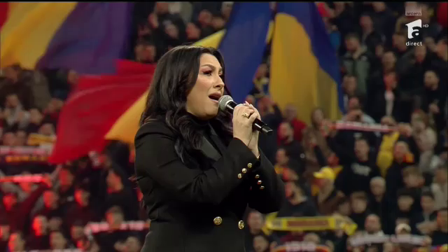 Acum ori niciodată! Imagini emoționante: cum au trăit tricolorii imnul României cântat de Andra pe Arena Națională _19