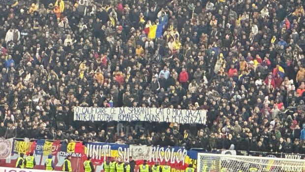 
	Mesajul cu venin afișat de suporteri pe finalul meciului România - Elveția&nbsp;
