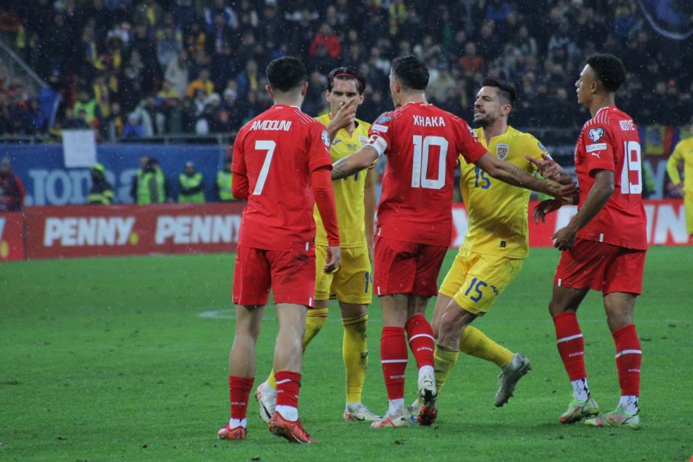 Gest frumos al fotbaliștilor Elveției, la finalul meciului cu România_13