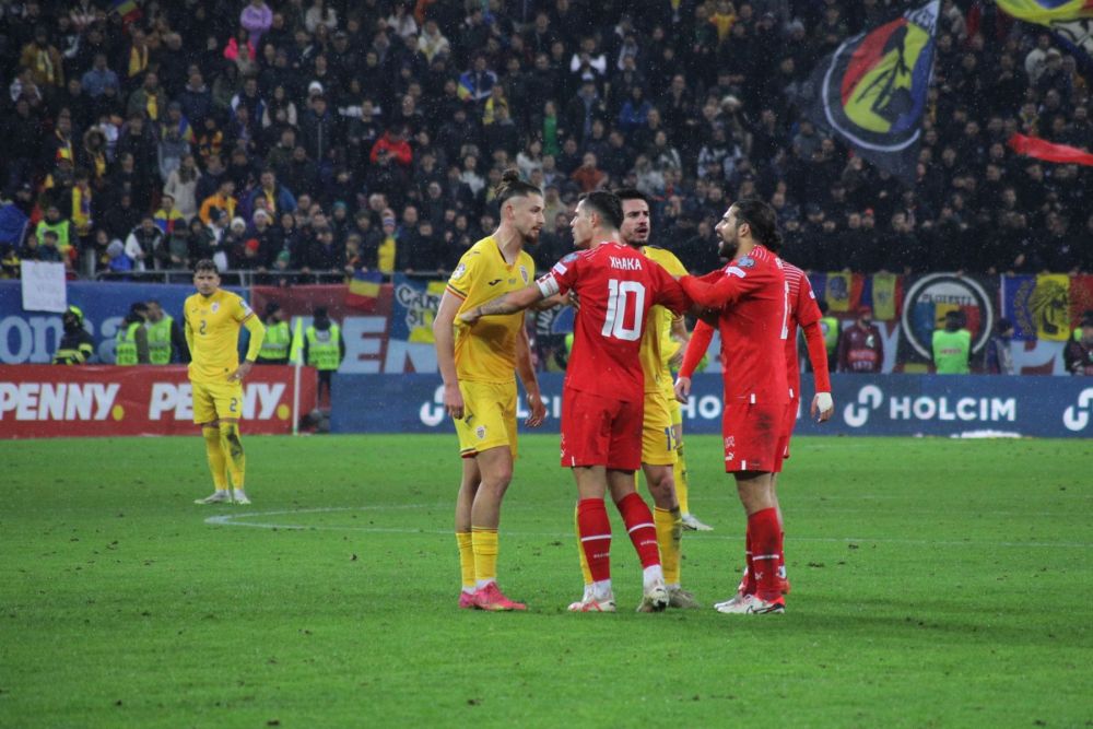 Gest frumos al fotbaliștilor Elveției, la finalul meciului cu România_14