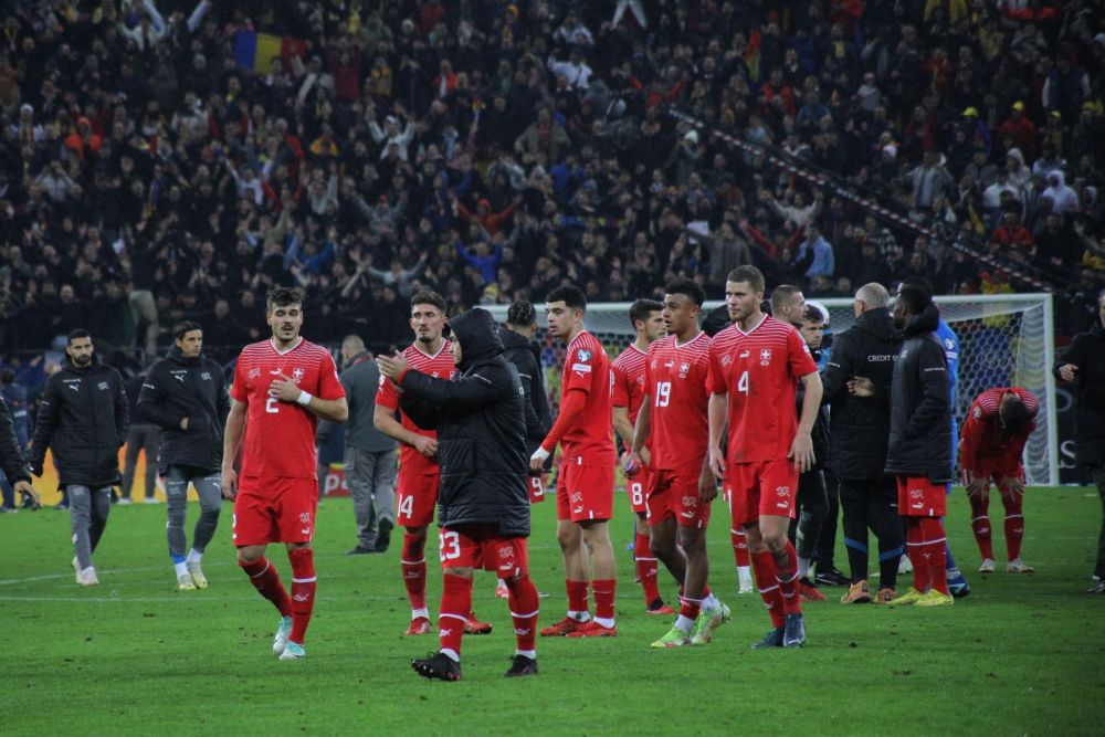 Gest frumos al fotbaliștilor Elveției, la finalul meciului cu România_18