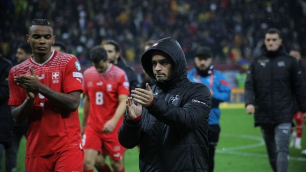 
	Gest frumos al fotbaliștilor Elveției, la finalul meciului cu România
