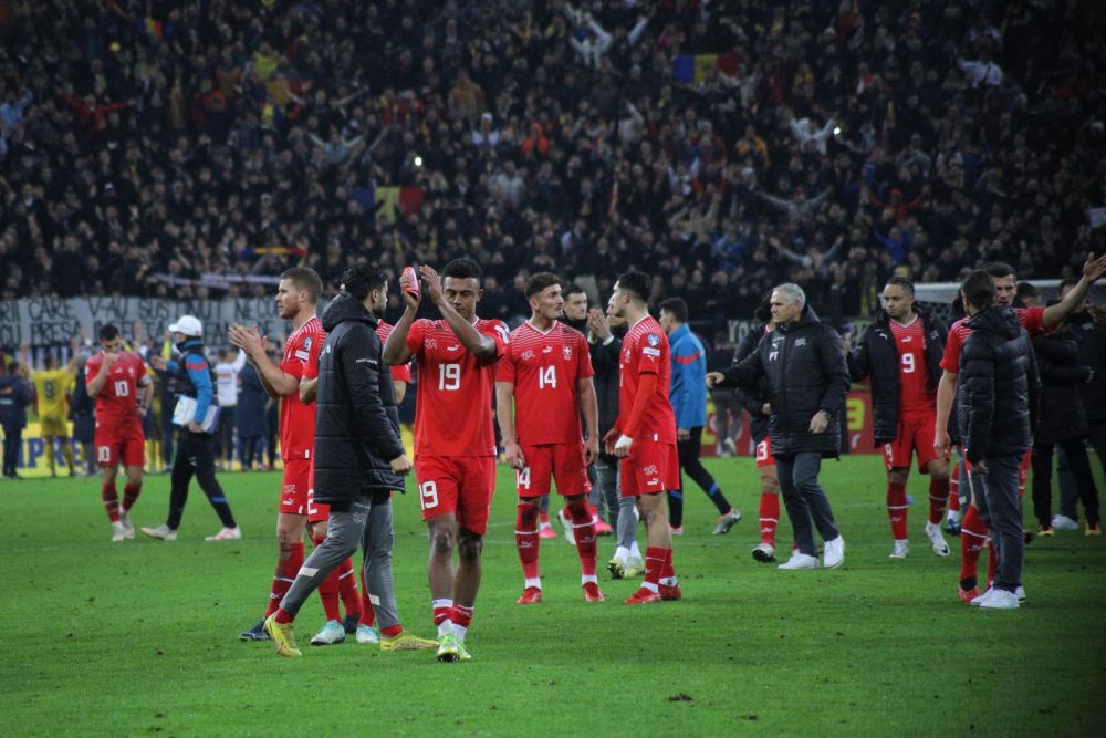 Gest frumos al fotbaliștilor Elveției, la finalul meciului cu România_4