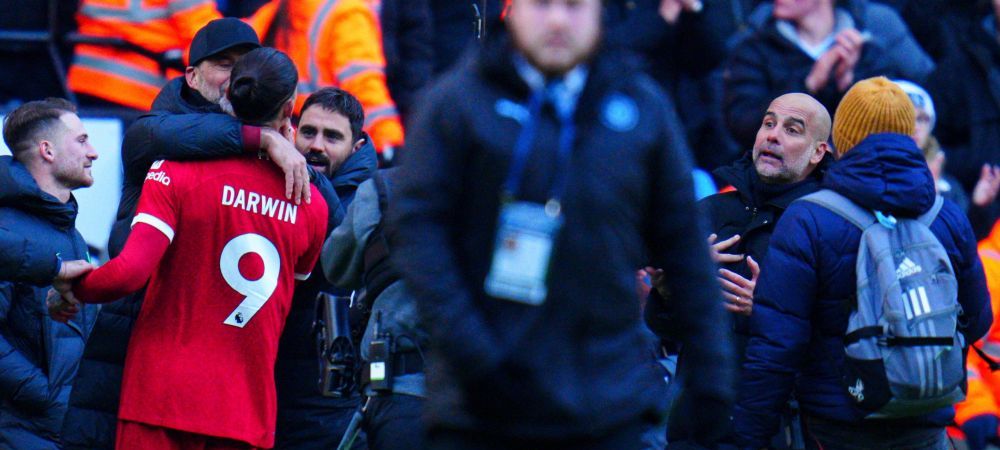 Pep Guardiola Darwin Nunez Jurgen Klopp Liverpool Manchester City