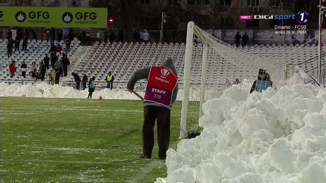 Iarna pe uliță, la Galați! Cum a arătat gazonul pe stadionul "Oțelul" la meciul cu Univ. Craiova_3