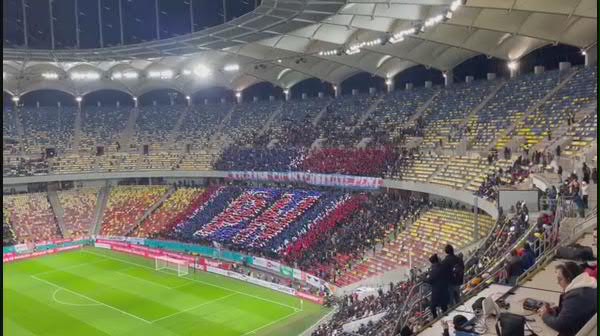 Gafă a galeriei FCSB la derby-ul cu Dinamo (26.11.2023)