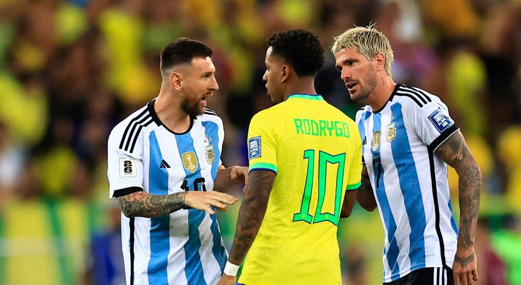 Rodrygo Argentina Brazilia Lionel Messi