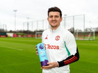 
	Reacția lui Harry Maguire, după ce a fost desemnat jucătorul lunii în Premier League
