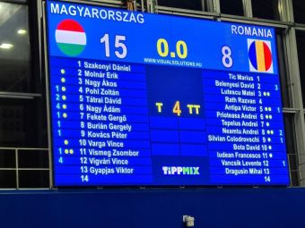 Dureros! România a fost învinsă la scor de Ungaria