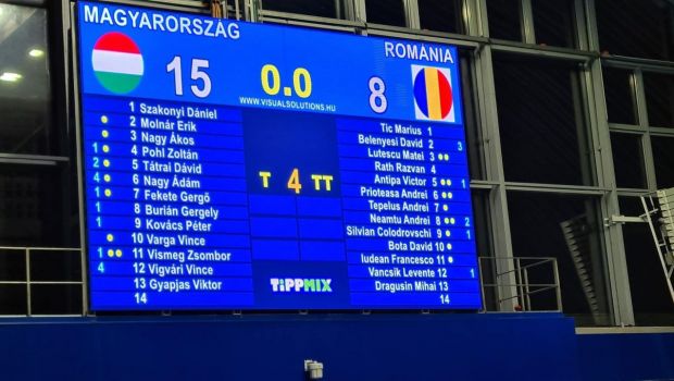Dureros! România a fost învinsă la scor de Ungaria