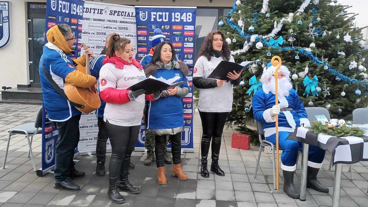 Sărbătoare în Bănie! FCU Craiova a organizat petrecerea de Crăciun, alături de nume importante, precum frații Costea _8