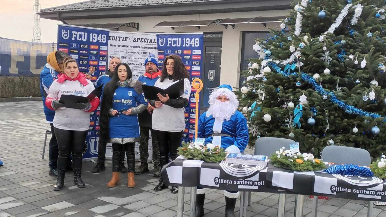 Sărbătoare în Bănie! FCU Craiova a organizat petrecerea de Crăciun, alături de nume importante, precum frații Costea _9