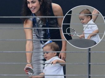 
	Imaginile adorabile cu Rafael Nadal și fiul său, în vârstă de un an și două luni: Rafa Jr. a luat deja prima rachetă în mână
