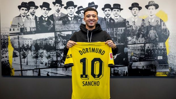 
	Frenezie la Dortmund! Câte tricouri cu numele lui Sancho a vândut Borussia în doar o săptămână
