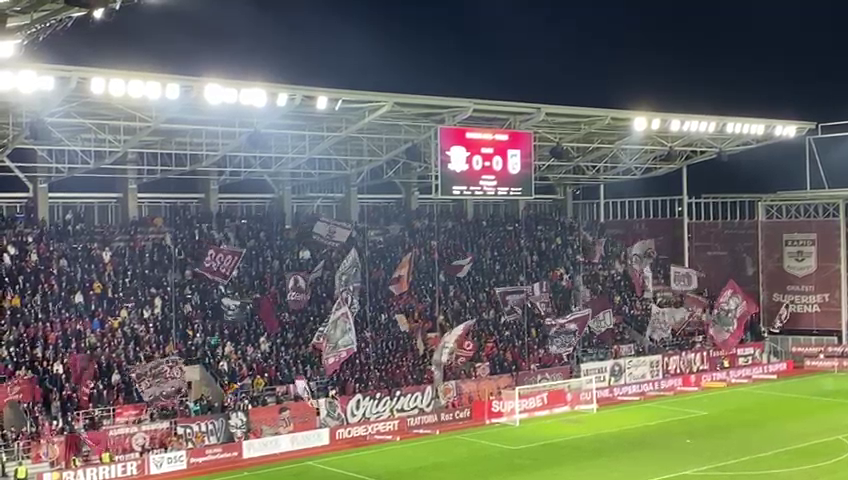 Atmosferă superbă în Giulești, la primul meci oficial al Rapidului din noul an_1