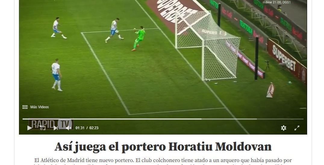 Horatiu Moldovan Atletico Madrid