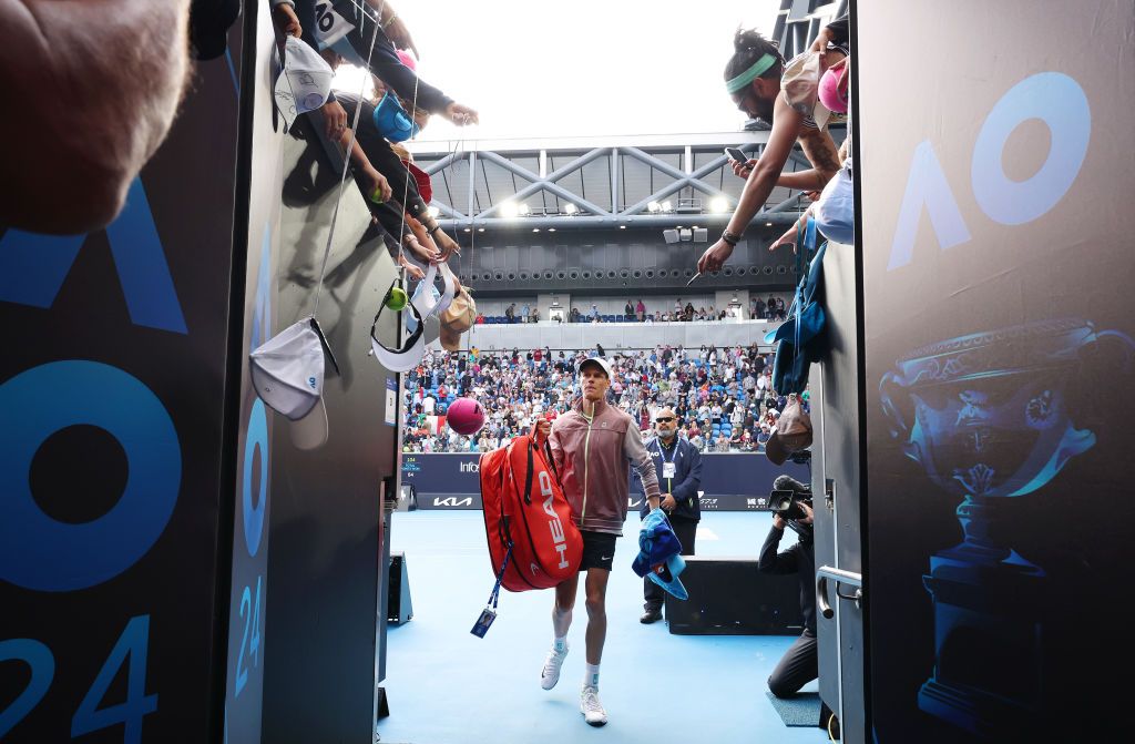 Australian Open 2024 Darren Cahill Jannik Sinner Jim Courier Novak Djokovic