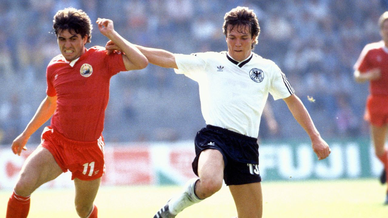 Gheorghe Hagi Euro 1984 Karl-Heinz Rummenigge Lothar Matthaus Mircea Lucescu