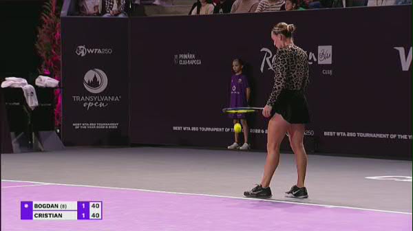 5 minute din semifinala Ana Bogdan - Jaqueline Cristian (LIVE pe Pro Arena și VOYO)