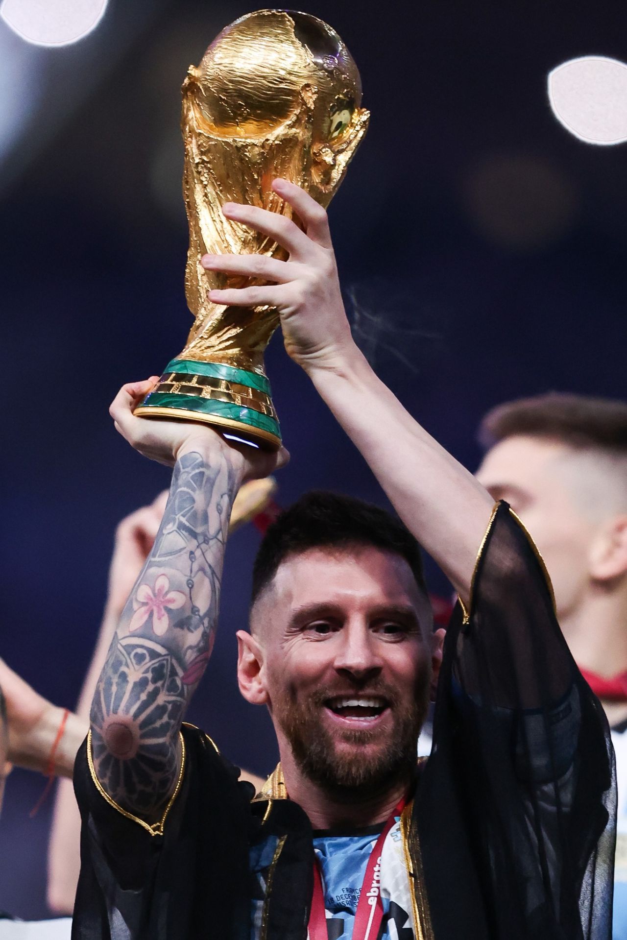 Imagini nemaivăzute după finala Cupei Mondiale din Qatar. Lionel Messi, în prim-plan alături de soția sa_2