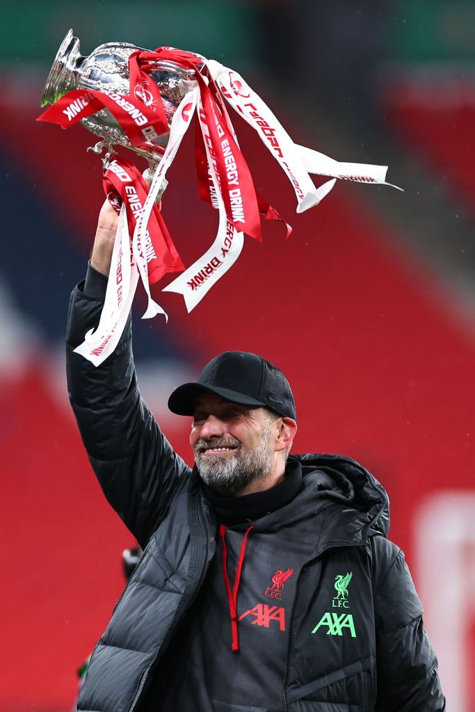 Party pe Wembley! Jurgen Klopp și jucătorii lui Liverpool s-au pozat cu trofeul Carabao Cup_6