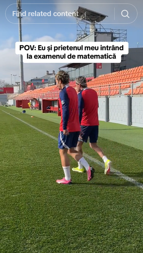 "Moldovan e pe mână cu adminul". Contul de TikTok al lui Atletico 'a explodat': clip genial cu Griezmann și Rodrigo de Paul, pe o manea_3