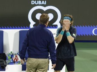 
	Momente uluitoare la ATP Dubai: Andrey Rublev, descalificat după o criză de nervi
