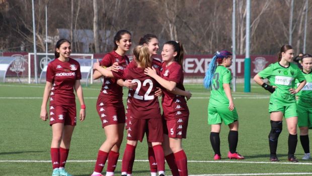 
	Rapid a reușit o victorie la scor împotriva rivalei Dinamo în campionatul feminin!
