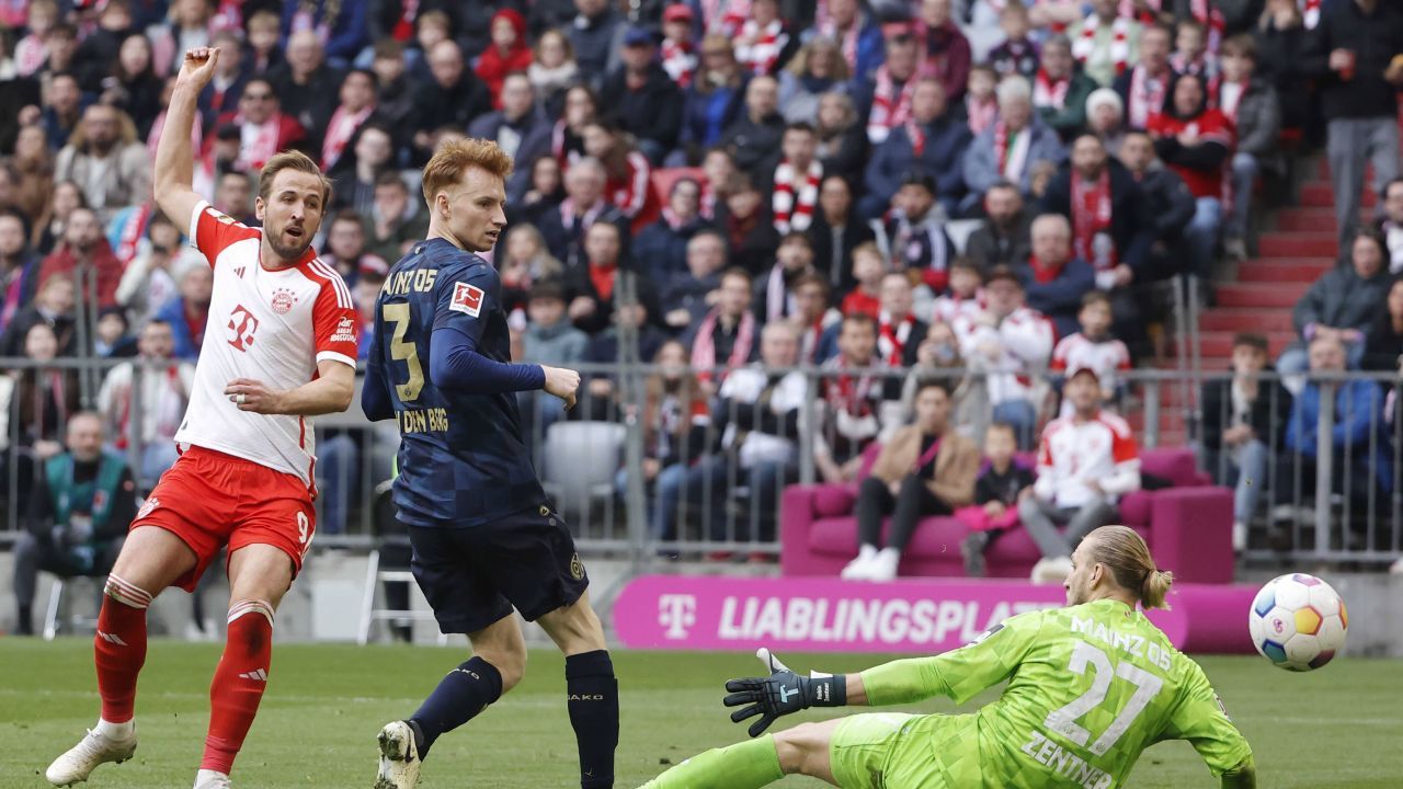 Harry Kane Bayern Munchen Bundesliga hat-trick mainz