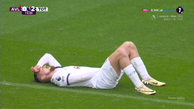 Sub centură! Radu Drăgușin a încasat o lovitură zdravănă în Aston Villa - Tottenham și s-a trântit pe gazon_1