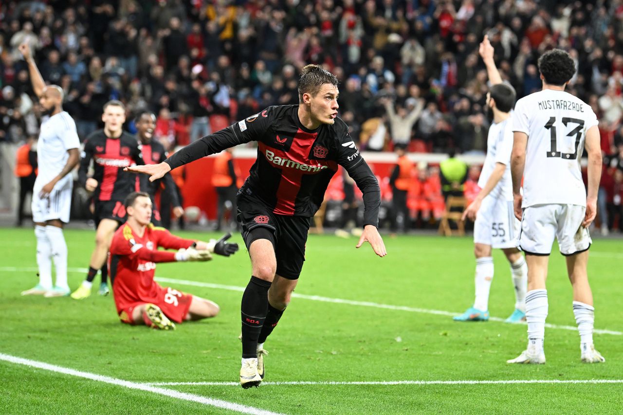 Patrik Schick Fantastick! Atacantul lui Bayer Leverkusen, la trei goluri consecutive și decisive marcate după minutul 90 în Europa League_3