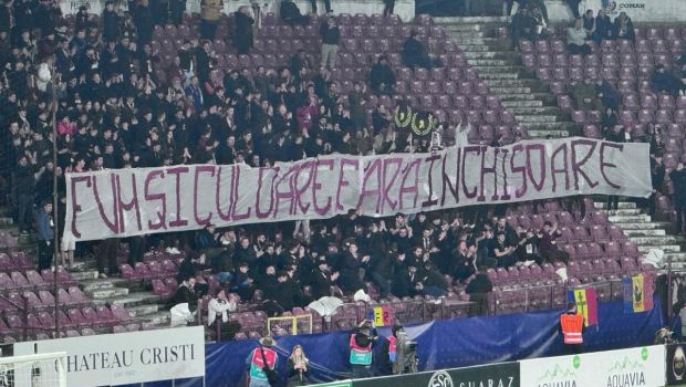 
	Bannerul afișat la CFR Cluj - Universitatea Craiova după cazul &quot;Daniel Niculae&quot;
