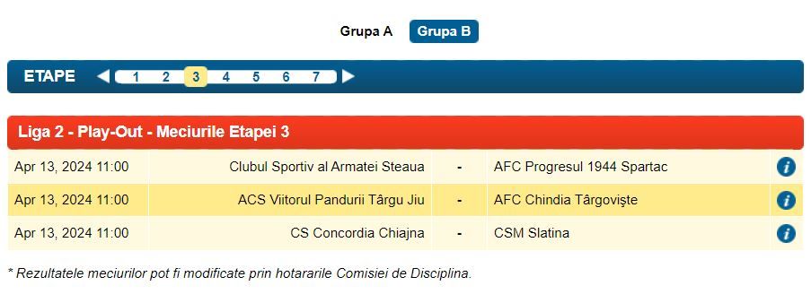 FRF a anuțat programul pentru a doua parte a sezonului Ligii 2. Ce program va avea CSA Steaua_2