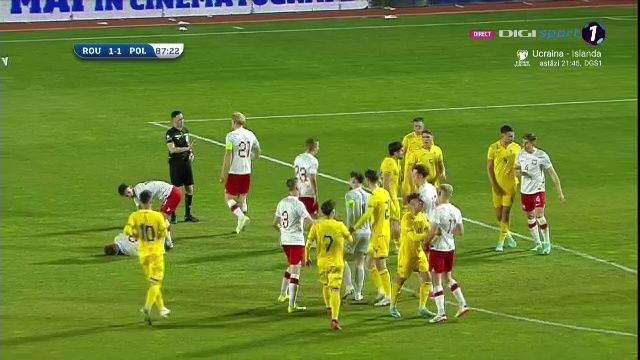 Tensiune la cote maxime! Momentul care a înghețat inima fanilor: Ce s-a întâmplat în minutul 87 în România - Polonia U20_2