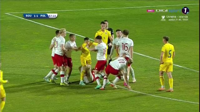 Tensiune la cote maxime! Momentul care a înghețat inima fanilor: Ce s-a întâmplat în minutul 87 în România - Polonia U20_7