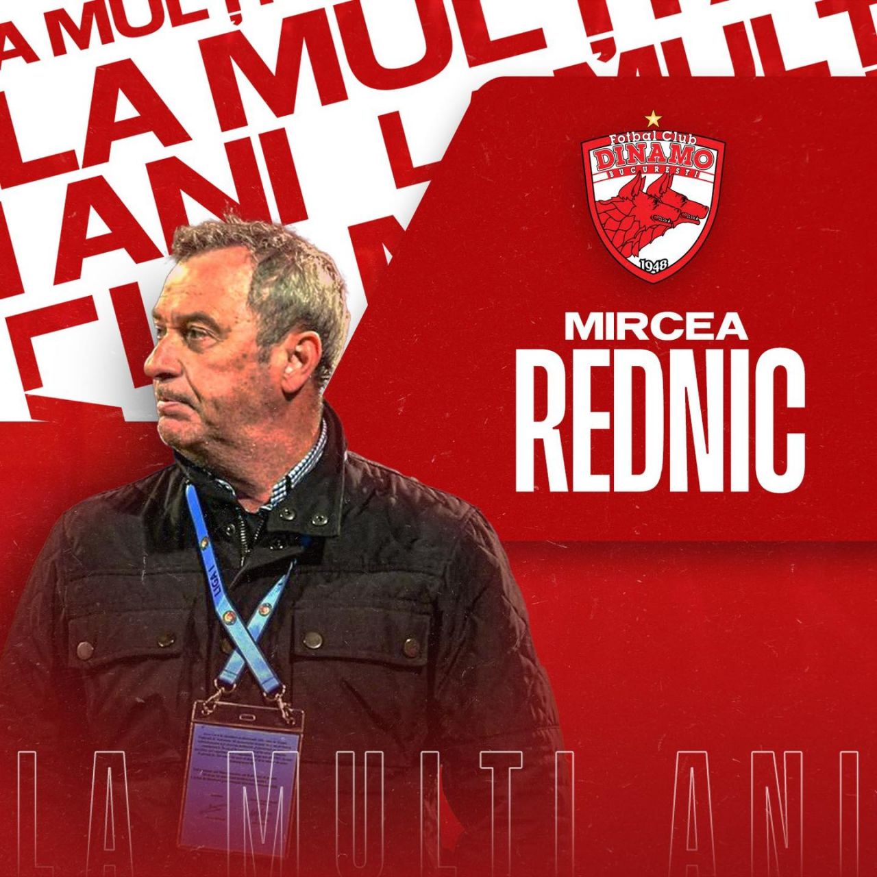Mesajul superb al lui Dinamo de ziua lui Mircea Rednic, simbolul ”alb-roșu” devenit acum adversar al ”câinilor”_16
