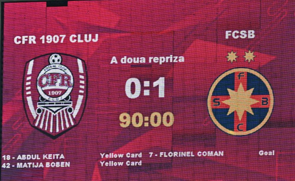CFR Cluj - FCSB stefan gadola Superliga