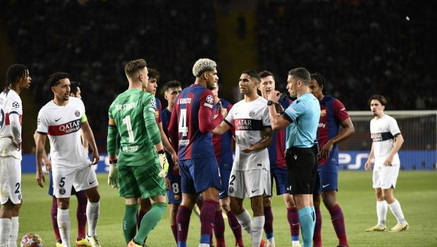 Istvan Kovacs, lăudat după Barca - PSG 1-4 de arbitrul de Champions League suspendat pentru că a fumat în pauza unui meci: Foarte, foarte bun !