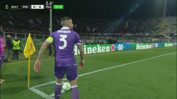 Fiorentina - Plzen 1-0: GOL Gonzalez 92' (Pro Arena & VOYO)