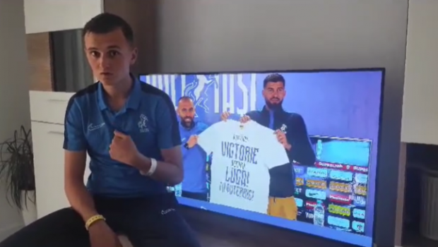 Mesajul lui Luca Mihai, jucătorul dus de urgență la spital după meciul cu Dinamo: Haideți să jucam fotbal cu zâmbetul pe buze