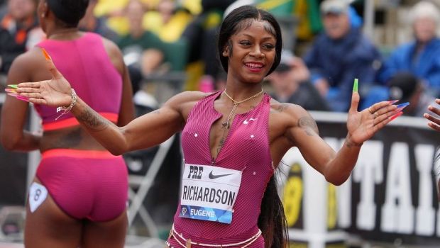 
	Extravaganta Sha&#39;Carri Richardson, marea favorită la aurul olimpic la 100 de metri, a început sezonul!
