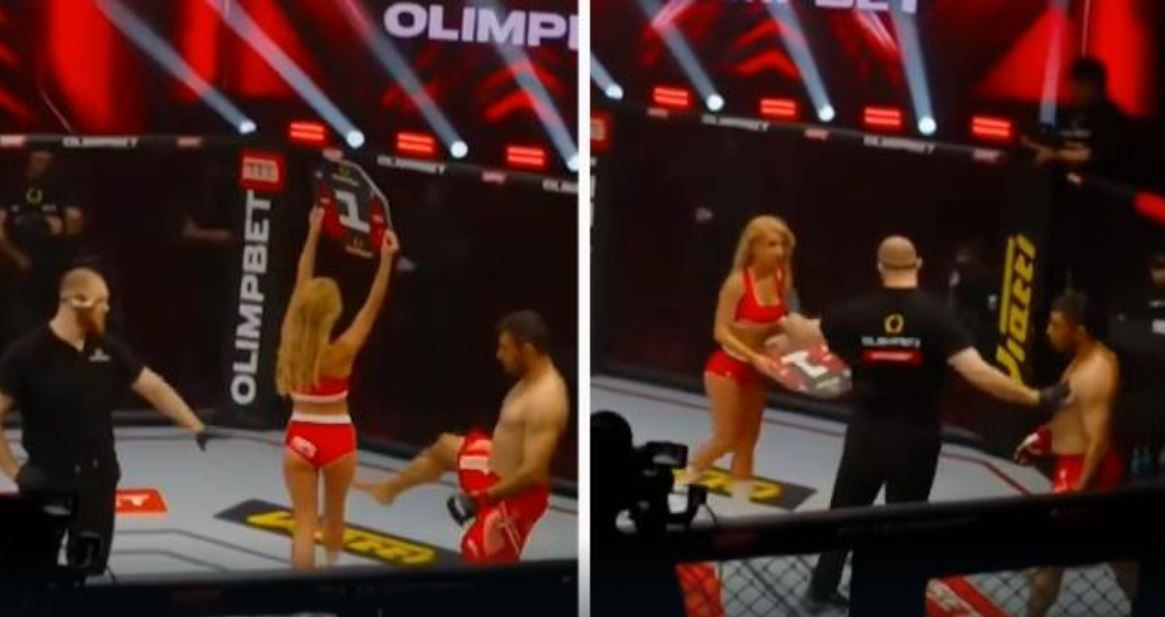 Luptător MMA, suspendat pe viață și bătut de fani, după ce a atacat o fată de ring_1