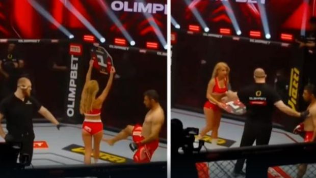 
	Luptător MMA, suspendat pe viață și bătut de fani, după ce a atacat o fată de ring
