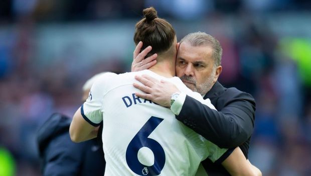 Fanii lui Tottenham l-au cerut titular pe Radu Drăgușin, iar replica lui Ange Postecoglou a venit imediat