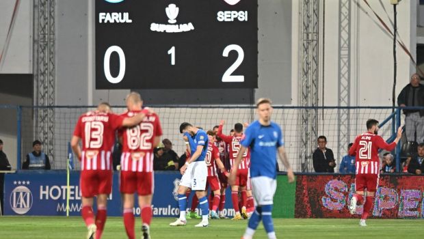 Farul - Sepsi 0-4, ACUM pe Sport.ro. Umilință uriașă pentru trupa lui Hagi