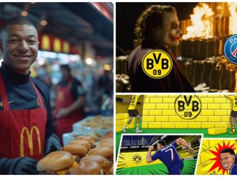 
	Kylian Mbappe, ținta glumelor după ce Borussia Dortmund s-a calificat în finala Champions League
